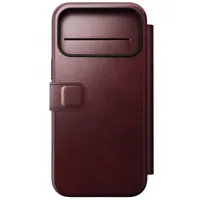 Nomad Horween lederen folio iPhone 17 Pro Max - Rustic Brown