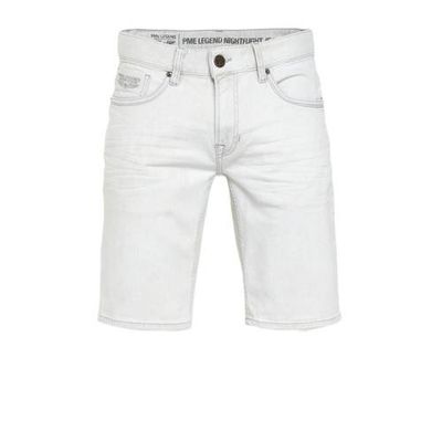 PME Legend straight fit jeans short Nightflight lichtgrijs