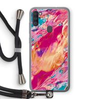 Pastel Echoes: Samsung Galaxy A11 Transparant Hoesje met koord