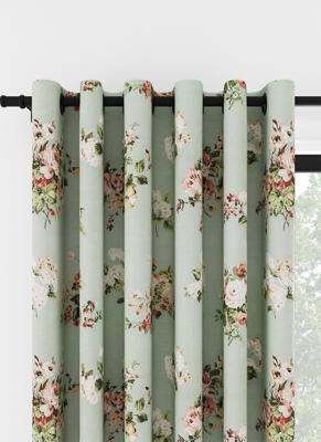 Laura Ashley Rosemore Saliegroen Ringgordijn