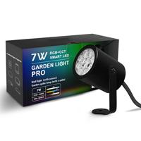 LED tuinspot 7Watt ZWART 230Volt IP65 RGB+CCT - Zigbee 3