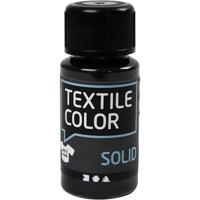 Zwarte textielverf extra dekkend - flacon 50 ml - schilderen - op waterbasis