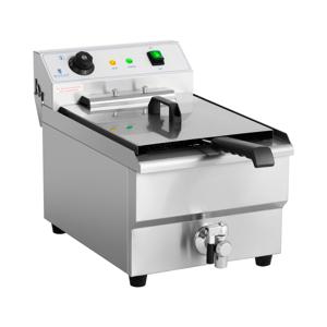 Elektrische friteuse - 16 liter - 6.000 W - aftapkraan - koude zone