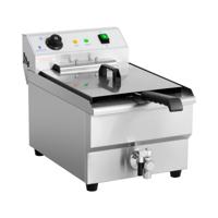 Elektrische friteuse - 16 liter - 6.000 W - aftapkraan - koude zone
