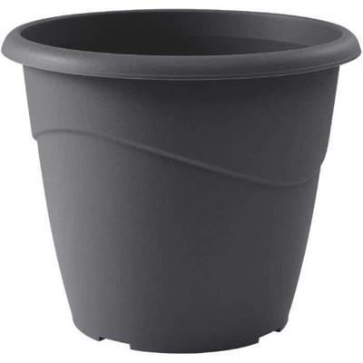 EDA Marina niet-geperforeerde ronde bloempot - Ø 40 x H 33,7 cm - 23 L - Antracietgrijs