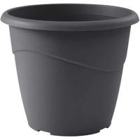 EDA Marina niet-geperforeerde ronde bloempot - Ø 40 x H 33,7 cm - 23 L - Antracietgrijs