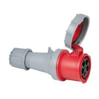 Showtec 5-polige CEE female connector 63A - IP67 (rood) - thumbnail