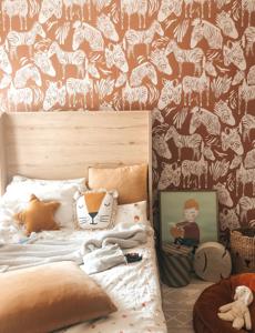 Behang Zebra Rol Terracotta
