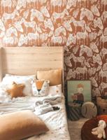 Behang Zebra Rol Terracotta