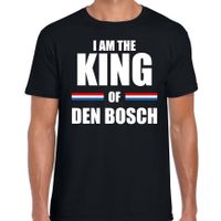 I am the King of Den Bosch Koningsdag t-shirt zwart voor heren - thumbnail