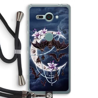 Vleermuizen Maan: Sony Xperia XZ2 Compact Transparant Hoesje met koord