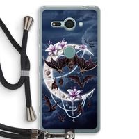 Vleermuizen Maan: Sony Xperia XZ2 Compact Transparant Hoesje met koord