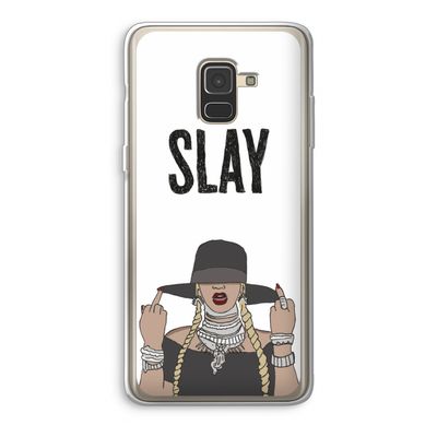 Slay All Day: Samsung Galaxy A8 (2018) Transparant Hoesje