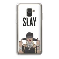 Slay All Day: Samsung Galaxy A8 (2018) Transparant Hoesje