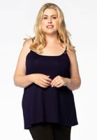 Yoek Top spaghetti bandjes A-lijn | Blauw | Maat 42/44