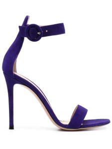 Gianvito Rossi sandales Portofino en daim 105 mm - Violet