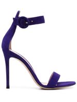 Gianvito Rossi sandales Portofino en daim 105 mm - Violet - thumbnail