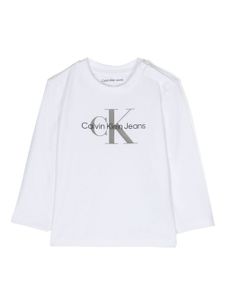 Calvin Klein Kids t-shirt à logo imprimé - Blanc