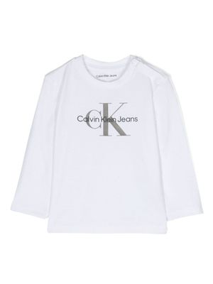 Calvin Klein Kids t-shirt à logo imprimé - Blanc