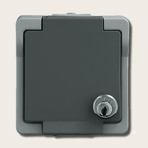 Waterdicht stopcontact voor buiten afsluitbaar met slot