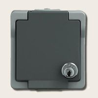 Waterdicht stopcontact voor buiten afsluitbaar met slot