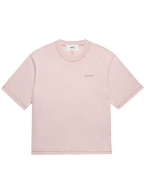 AMI Paris t-shirt Fade Out - Rose