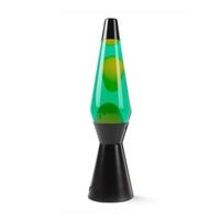 Itotal Lavalamp zwart/groen, 40cm