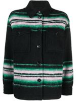 Woolrich veste boutonnée Gentry à rayures - Noir