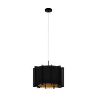 EGLO hanglamp Pineta Ø43cm - zwart/goud - Leen Bakker - thumbnail