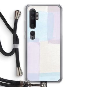 Square pastel: Xiaomi Mi Note 10 Pro Transparant Hoesje met koord
