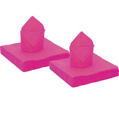 Santex Feest Servetten ? 25 stuks ? fuchsia ? 40 x 40 cm ? papier - 100x stuks - feestservetten