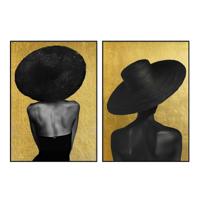 Canvas Home ESPRIT polyestyreen Canvas 103 x 4,5 x 143 cm