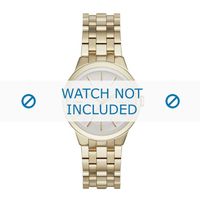 DKNY horlogeband NY-2383 Staal Goud (Doublé) 12mm