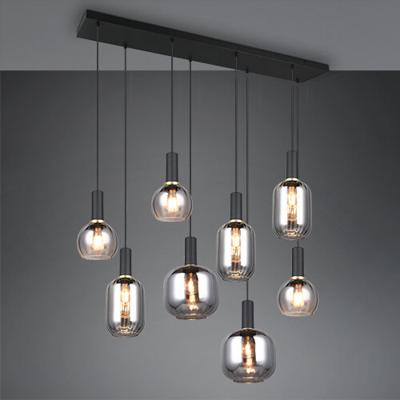 Trio Eetkamer hanglampDiva 8-lichts - smoke glas - 319800832