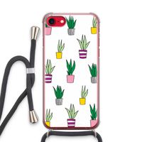 Sanseveria: iPhone SE 2020 Transparant Hoesje met koord