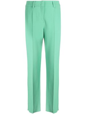 Emporio Armani pantalon droit en crêpe - Vert