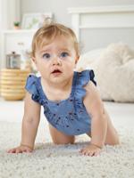 Baby Kurzoverall aus luftigem Denim double stone Baby Kurzoverall aus luftigem Denim double stone