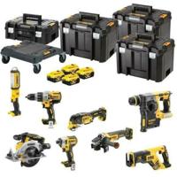 DEWALT DCK853P4T-QW Accu Combiset 8-delig 18V XR - Inclusief 4x 5.0Ah Accu, Lader en Koffer