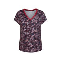 Didi top Colour Me In met all over print donkerblauw/wit/rood - thumbnail