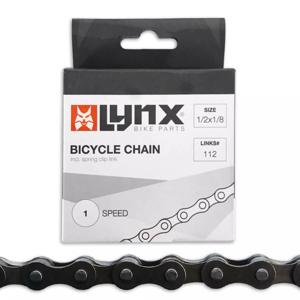 Lynx fietsketting - standaard ketting, 112 schakels, 1/2 x 1/8, grijs