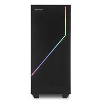 Sharkoon RGB FLOW Midi-tower PC-behuizing Zwart - thumbnail