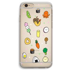 Happy bento friends: iPhone 6 Plus / 6S Plus Transparant Hoesje