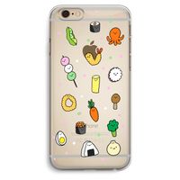 Happy bento friends: iPhone 6 Plus / 6S Plus Transparant Hoesje
