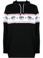 Chiara Ferragni hoodie à motif Eyelike embossé - Noir