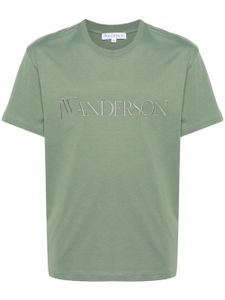 JW Anderson t-shirt en coton à logo brodé - Vert