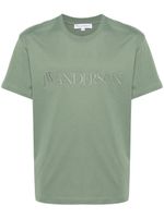 JW Anderson t-shirt en coton à logo brodé - Vert