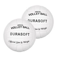 Official Volleybal bal - 2x - PVC - wit - 20 cm - speelgoed - buiten