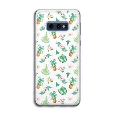 Ananas bladeren: Samsung Galaxy S10e Transparant Hoesje