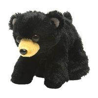 Pluche zwarte beer/beren knuffel 18 cm speelgoed - thumbnail