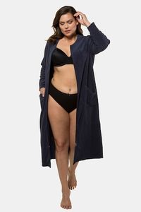 Ulla Popken Badjas, gedeelde ritssluiting, 2 zakken - Grote Maten Ulla Popken Badjas, gedeelde ritssluiting, 2 zakken - Grote Maten